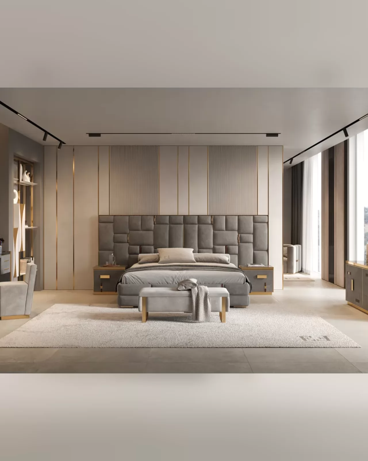 Cromo Plus Bed, Exence Expance bed by Epoque
