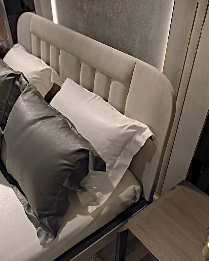 Icon Bed by Francesco Pasi, modern Italian upholstered bed