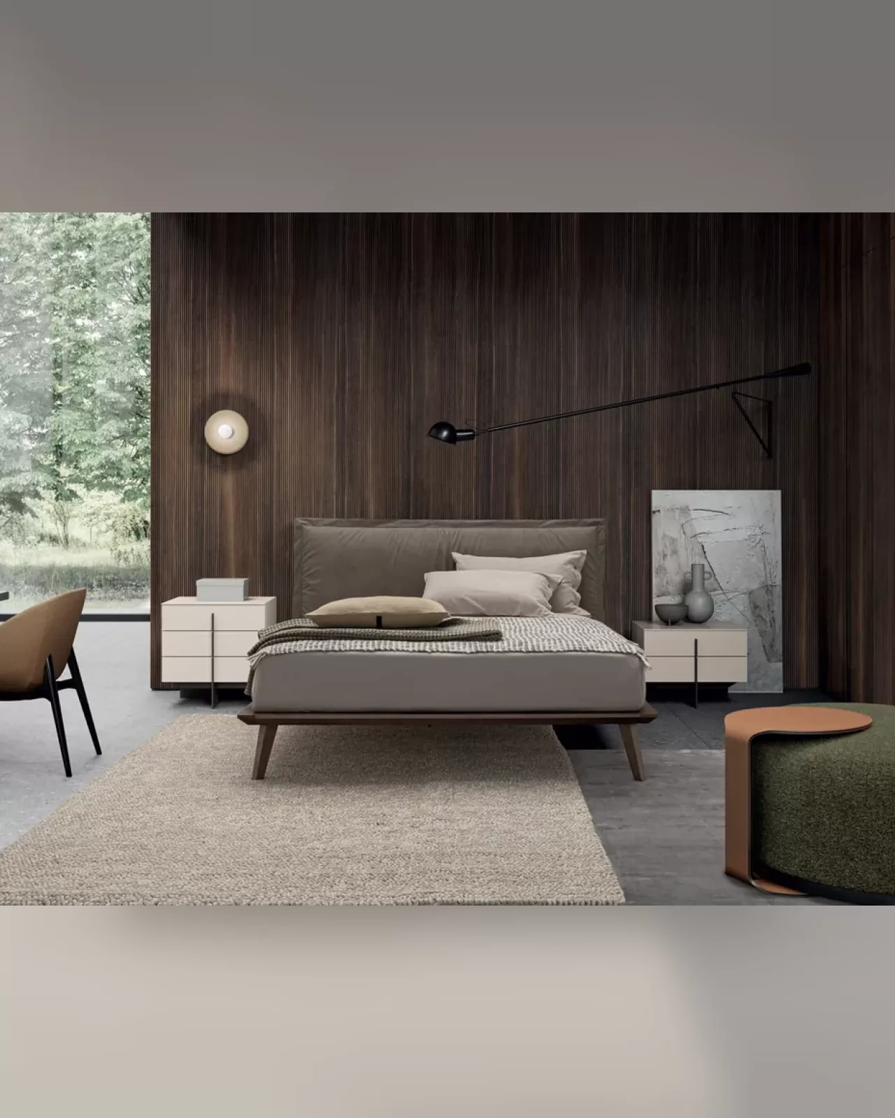 Morgan Bed by Dall'Agnese, contemporary upholstered Italian bed