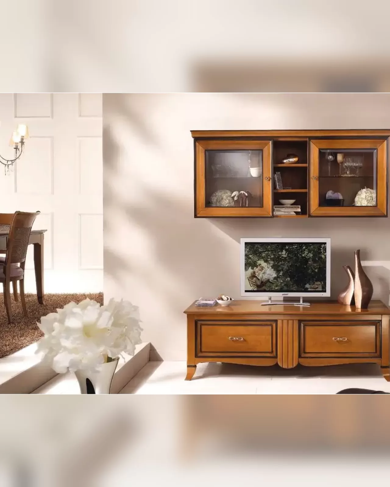 New Deco TV Stand with Shelf by Francesco Pasi, New Deco classic furniture