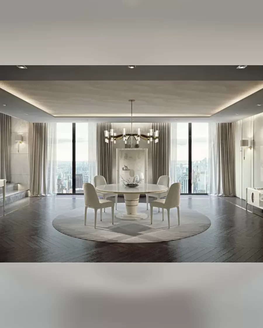 Ellipse Upholstered Dining Chair by Francesco Pasi, upholstered dining room chair 90 cm high
