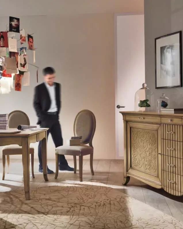 New Deco Oval Chair by Francesco Pasi, classic piece for a formal dining room