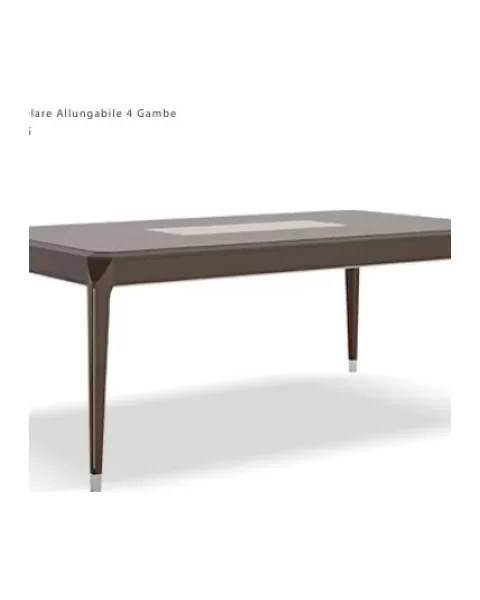 Icon Extendable Rectangular Table by Francesco Pasi, modern furniture made in italy