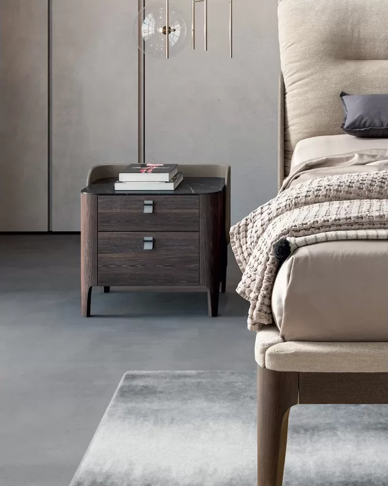 Settanta Nightstand, modern bedside table for the master bedroom