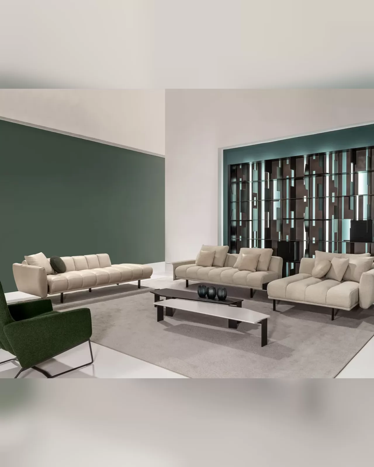 Blockbau Modular Sofa by Cantori, designer leather sofa, made to order in Italy