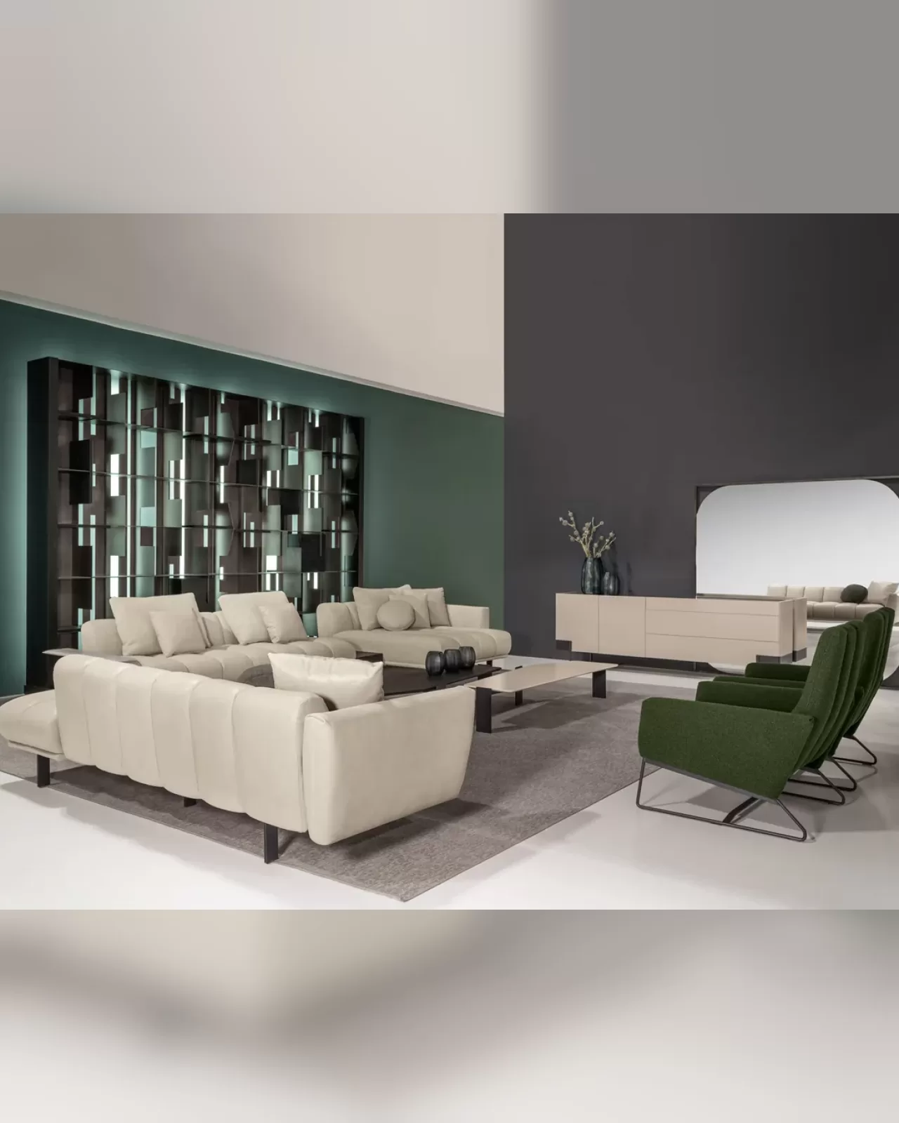 Blockbau Modular Sofa by Cantori, living room luxury sofa, made to order in Italy