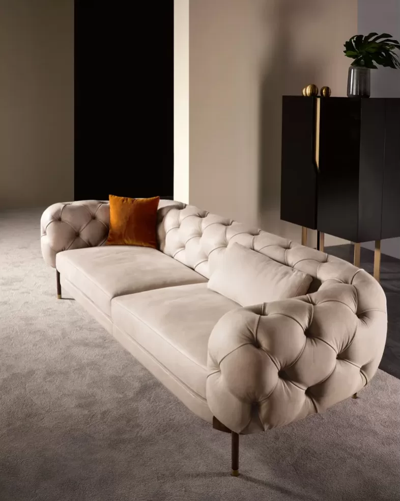 Atenae Sofa by Cantori, Italian leather sofa
