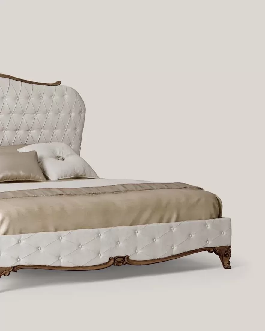 Opera Upholstered Bed, 200x200 cm by Francesco Pasi, bed specified by mattress size