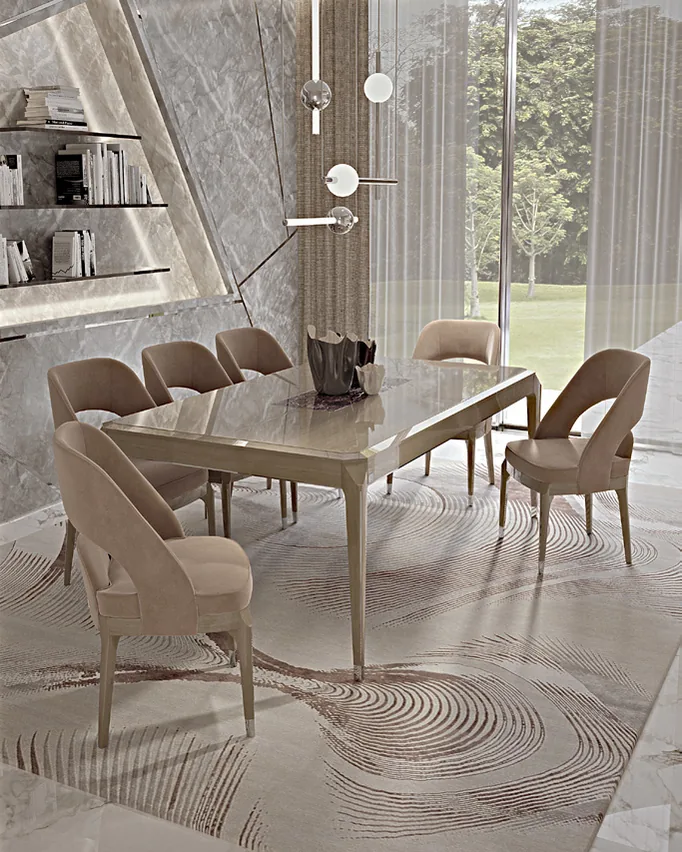 Icon dining table and chairs by Francesco Pasi