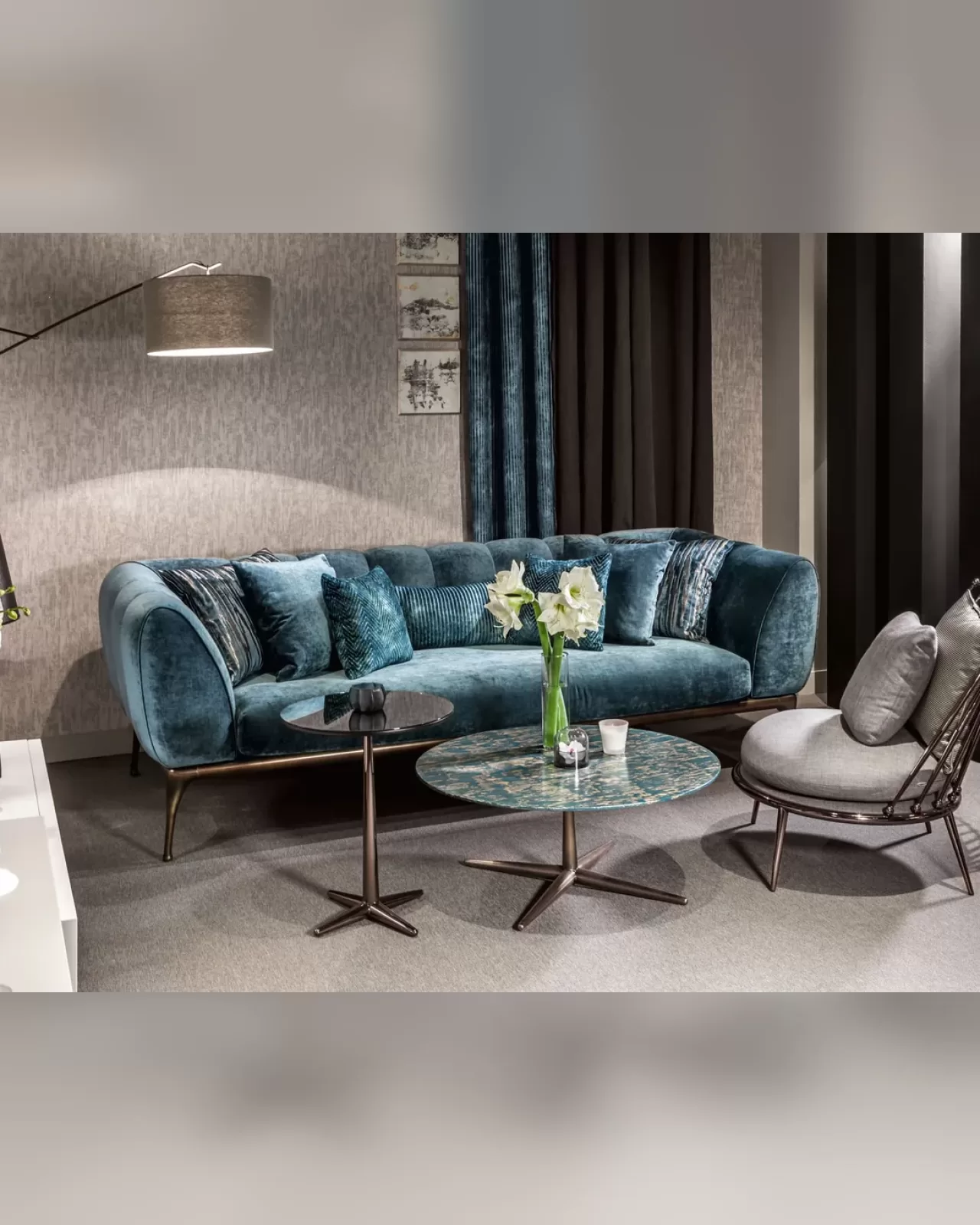 Iseo Sofa by Cantori, living room luxury sofa