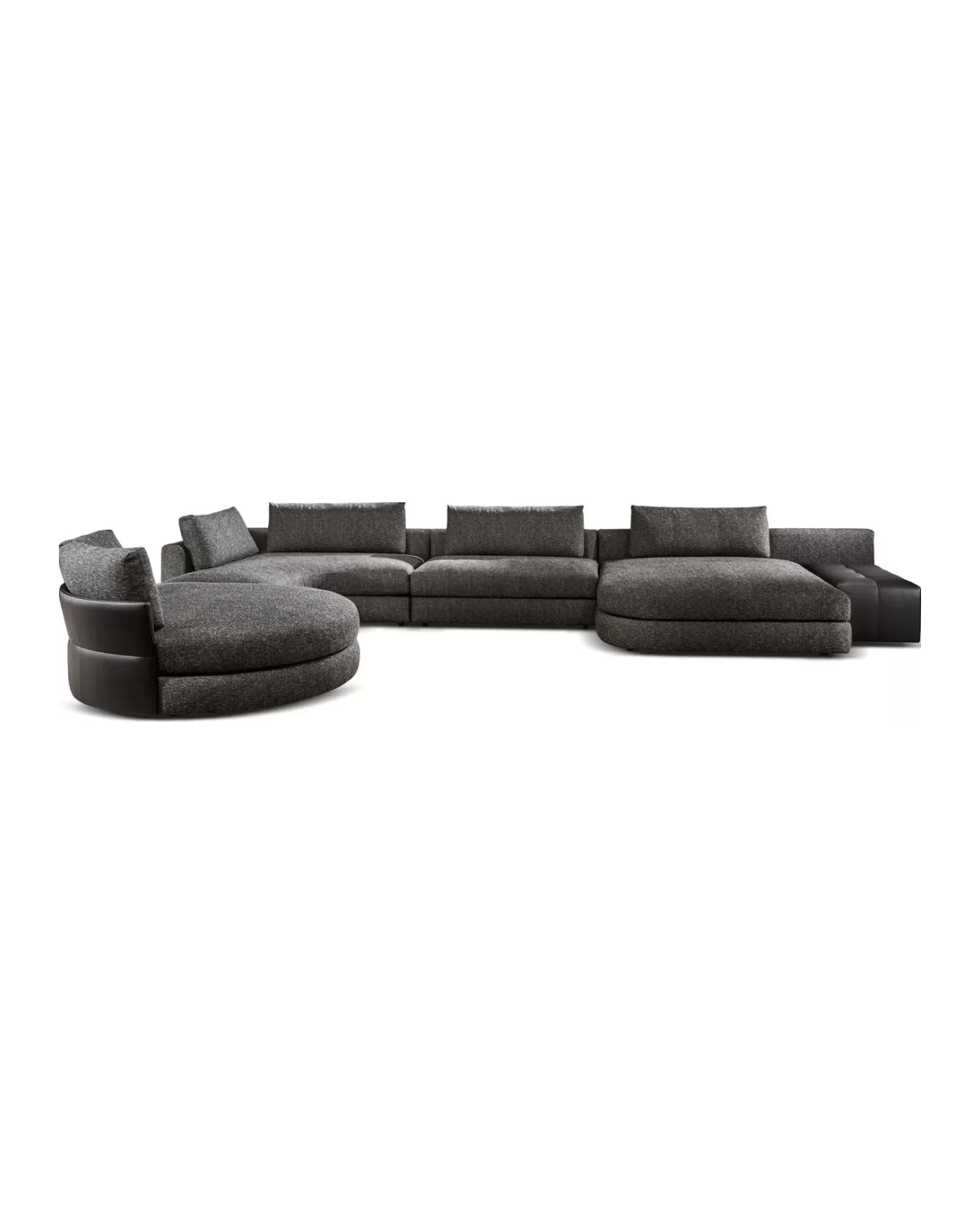 Oasi Modular Sofa by Cantori, luxury couch for the living room