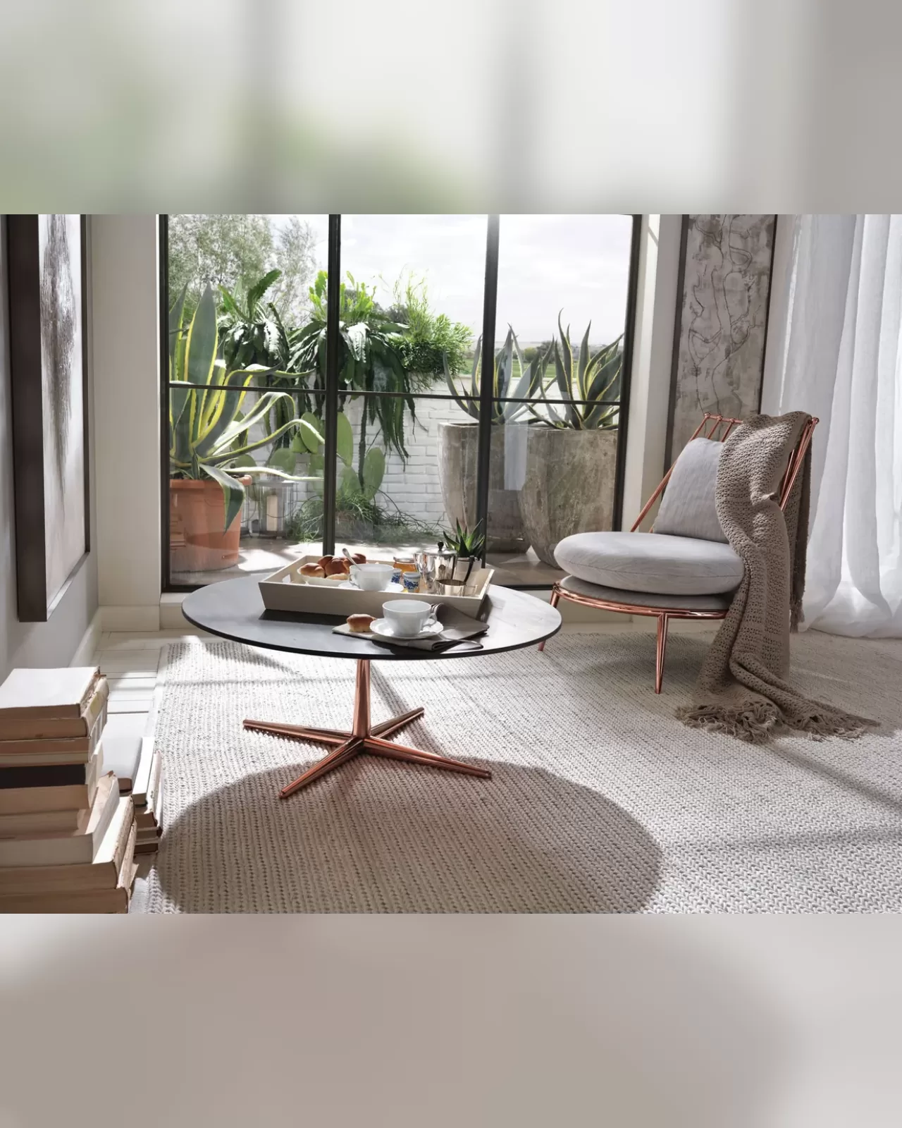 Aurora Iron Back Armchair by Cantori, luxury chair for the living room