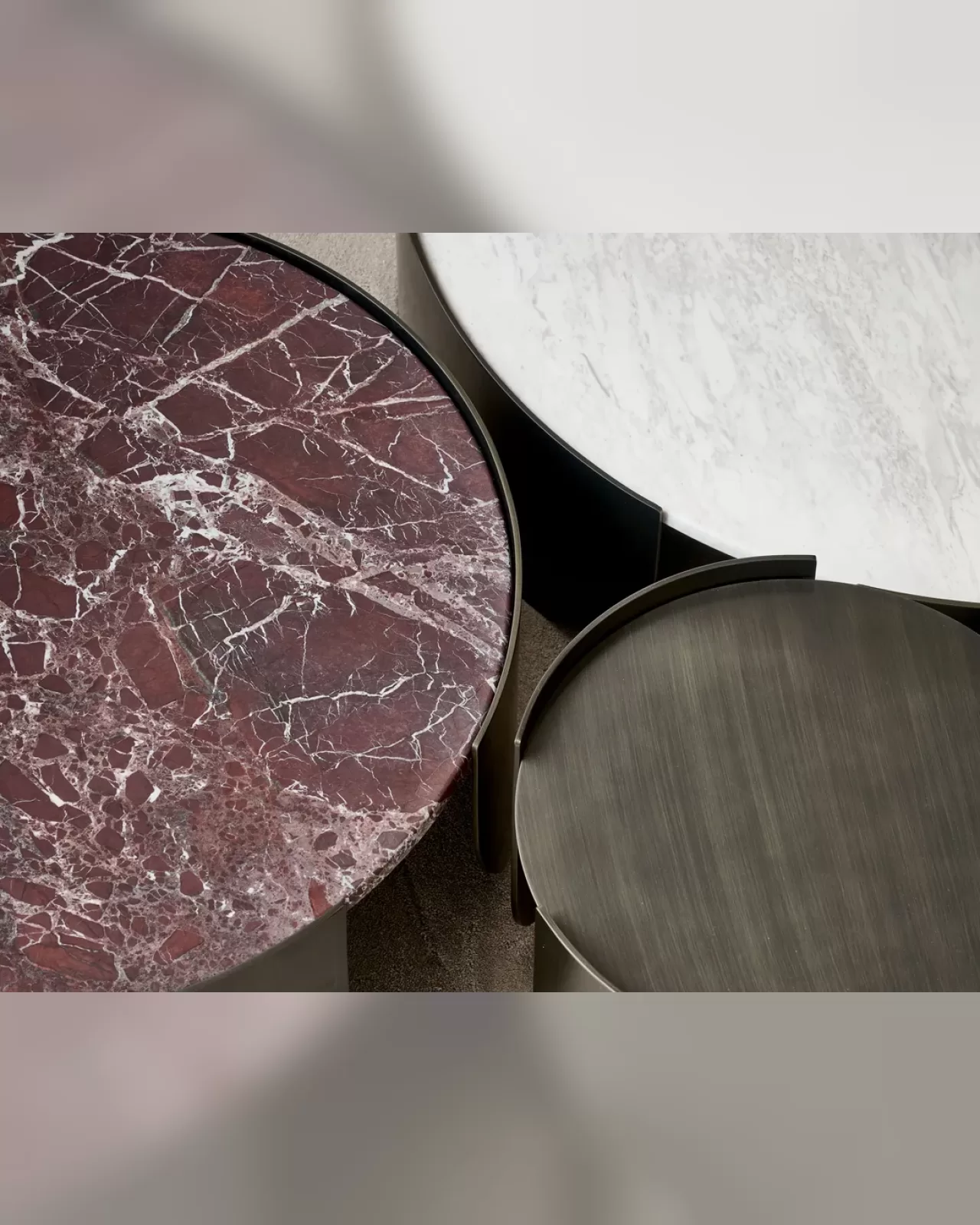 Atenae Coffee Tables by Cantori, high-end living room table