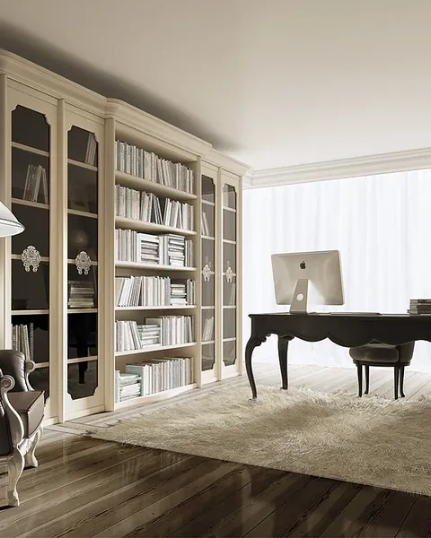 Libreria Opera Unica di Epoque, design italiano per il soggiorno classico