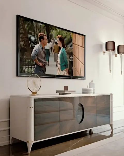 Credenza Ellipse di Francesco Pasi, design italiano per il soggiorno classico