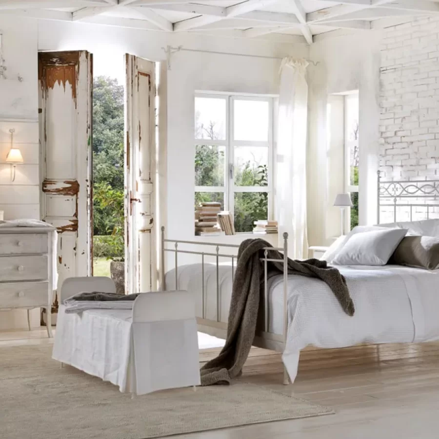 Sirolo Bed by Cantori, luxury bedroom furniture, country-style wrought iron bed