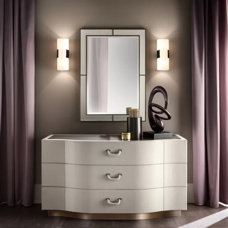 Valentino Chest Of Drawers by Cantori, bedroom dresser, made to order in Italy, 145 cm wide