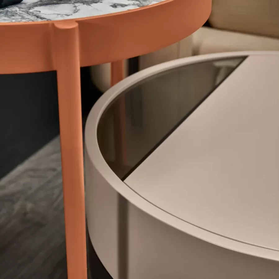 Valley Bedside Table by Cantori, nightstand, modern bedside table, 64 cm wide
