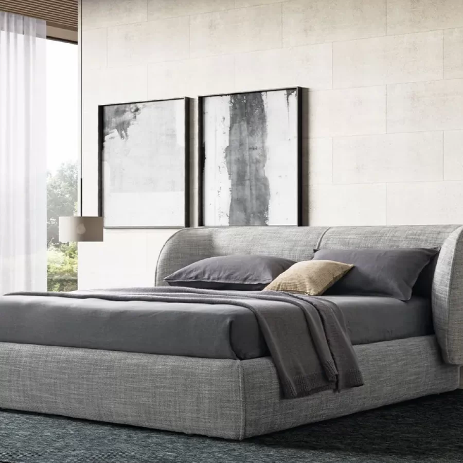 Inemuri Bed by Dall'Agnese, designer bed, for 160 or 180 x 200 cm mattresses