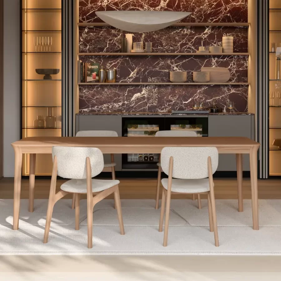 Smooth Dining Table by Dall'Agnese, dining room furniture, 160 to 240 cm wide