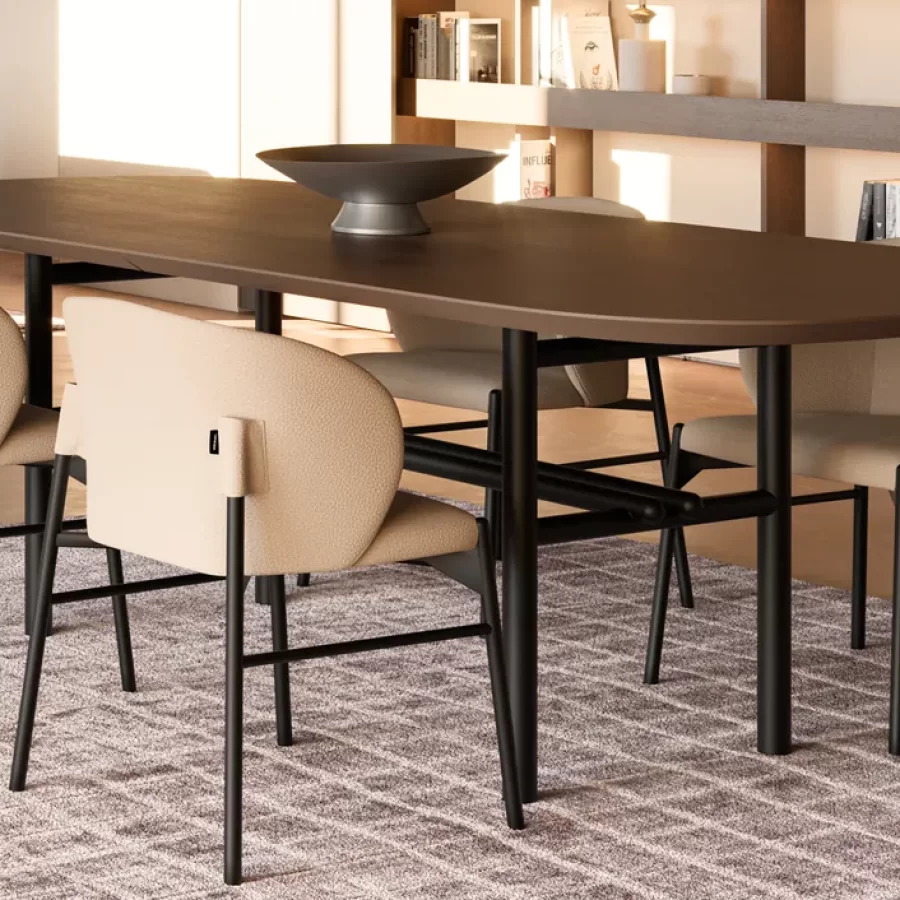 Supernova Dining Table by Dall'Agnese, dining set, 180 to 240 cm wide