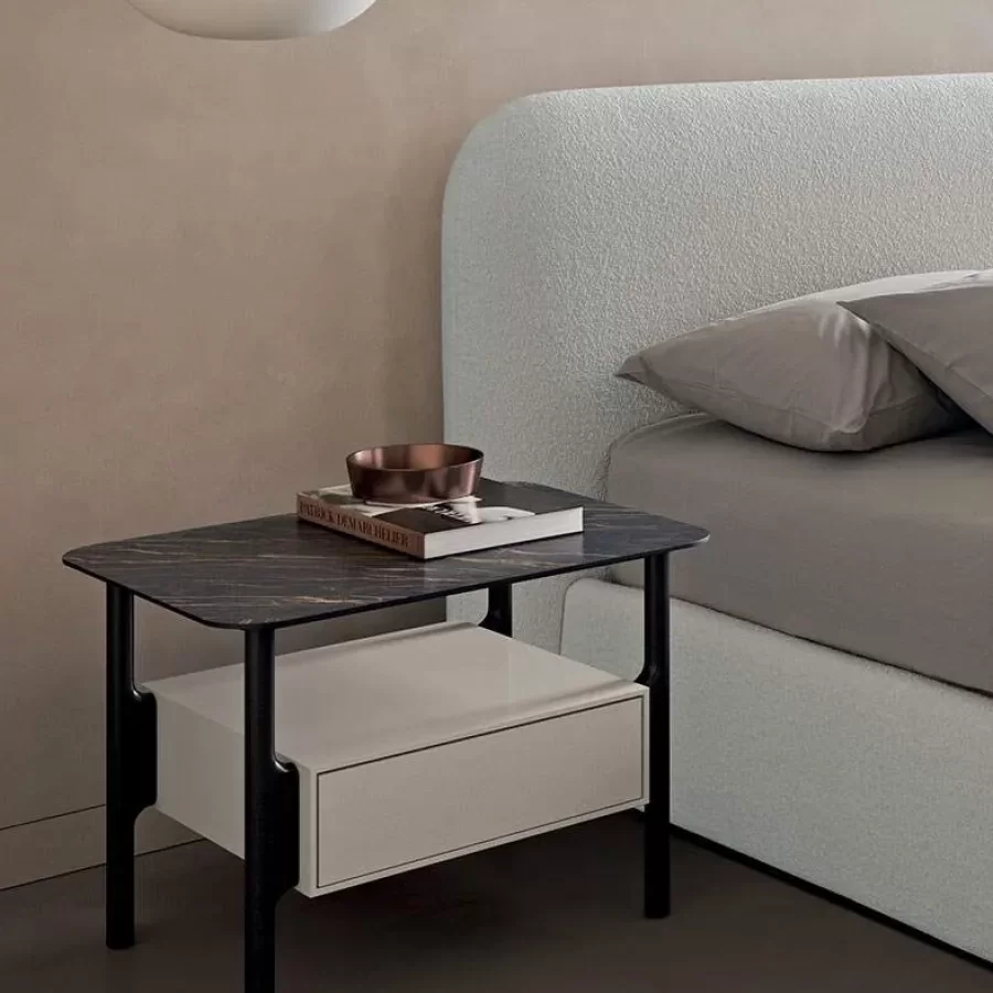 Tepu Nightstand by Dall'Agnese, modern bedside table, 66 to 111 cm wide