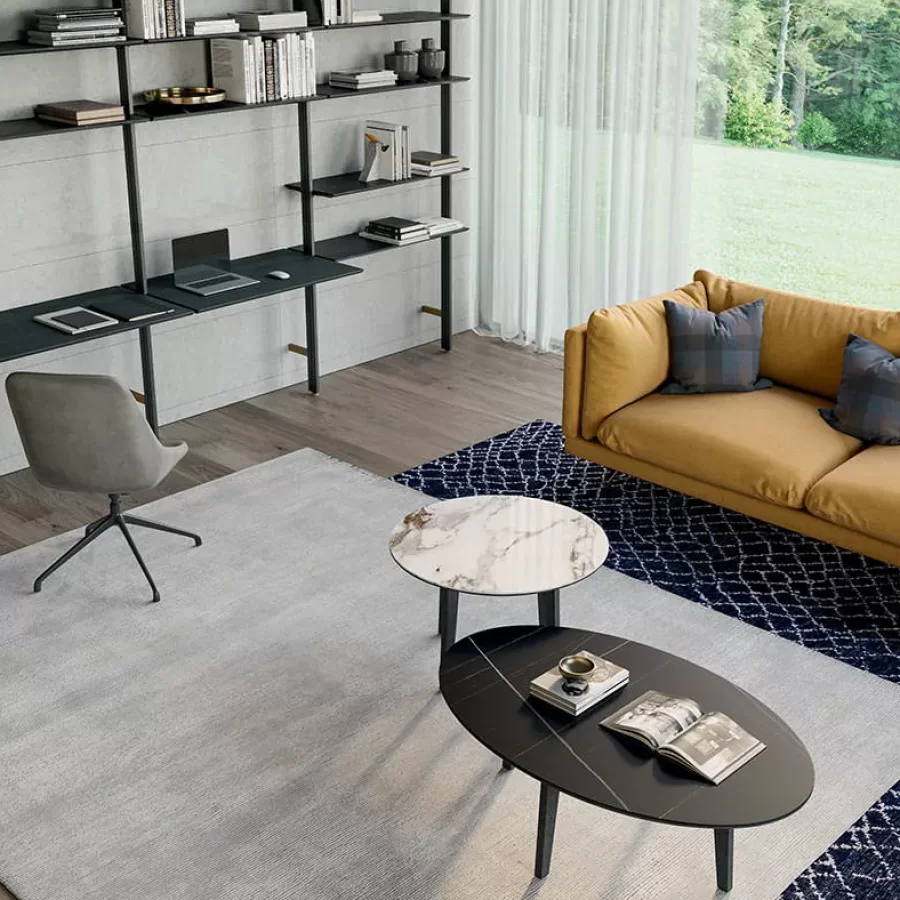 Zoe Coffee Table by Dall'Agnese, wood coffee table, 110 cm wide