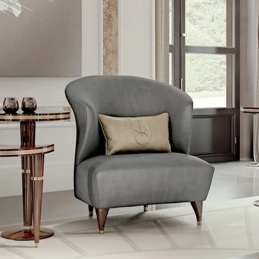Ellipse Half-Moon Side Table by Francesco Pasi, small side table, made to order in Italy