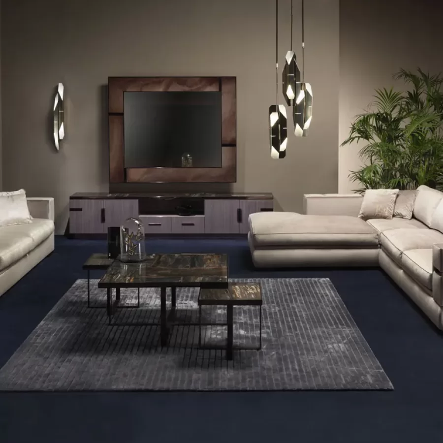 Cromo Sofa by Epoque, Italian furniture company for the living room, corner sofa