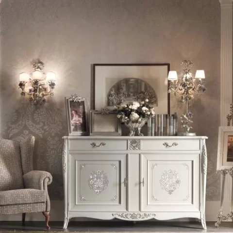 Classic Dinning Room, Gran Guardia Sideboard, 2 Doors by Francesco Pasi