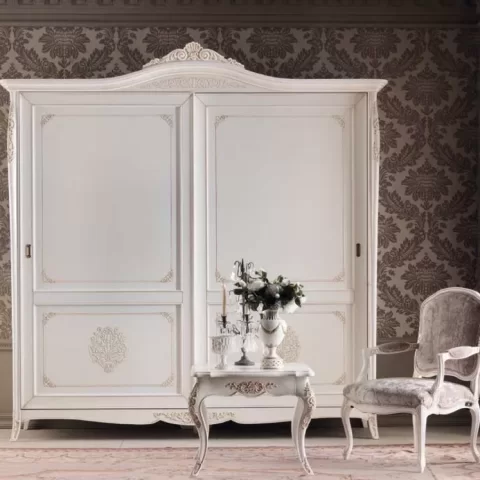 Wardrobes for Bedroom, Gran Guardia Wardrobe, 2 Sliding Doors, Wood Panels by Francesco Pasi