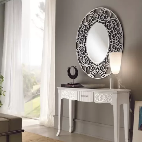New Deco Console with Natural Panels