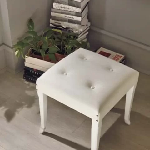 New Deco Leather Pouf