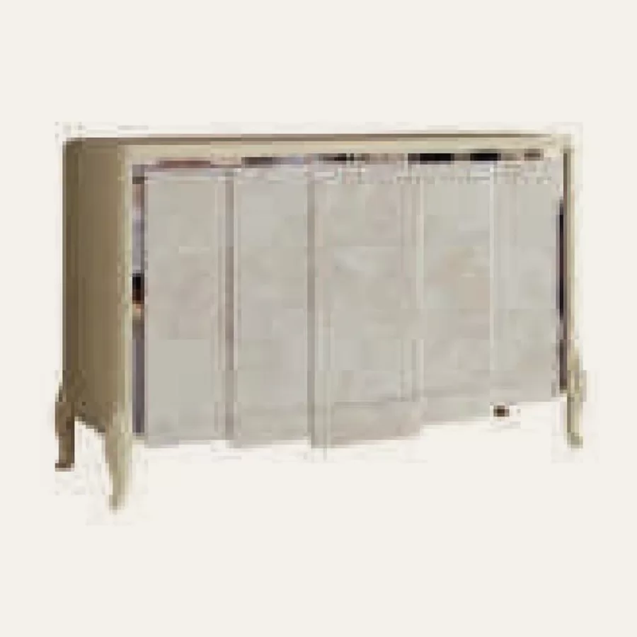 Ocean Chest of Drawers, Nabuk-suede facade by Francesco Pasi, bedroom dresser, 142 cm wide