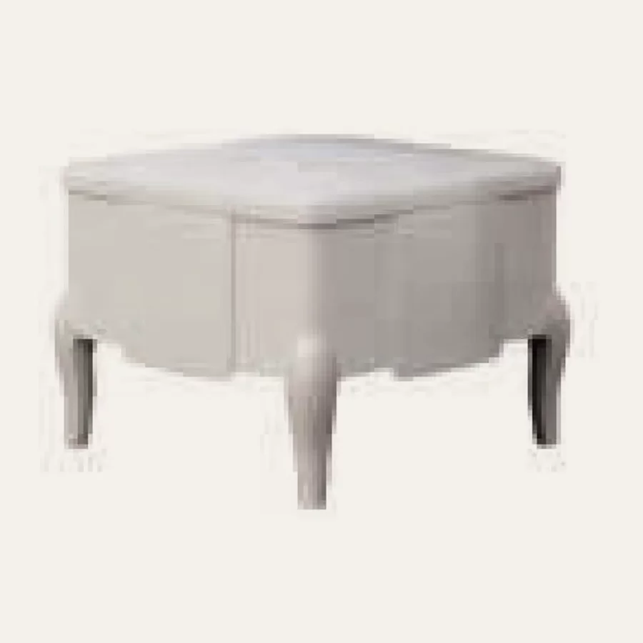 Ocean Pouf, Smooth legs by Francesco Pasi, for luxury bedroom furniture sets