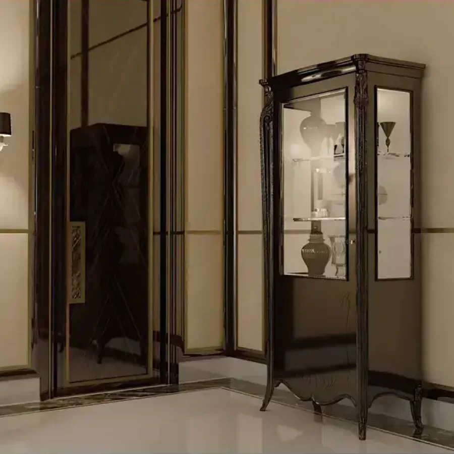 Opera Display Cabinet 3025 by Francesco Pasi, display cabinet with glass doors, 97 cm wide