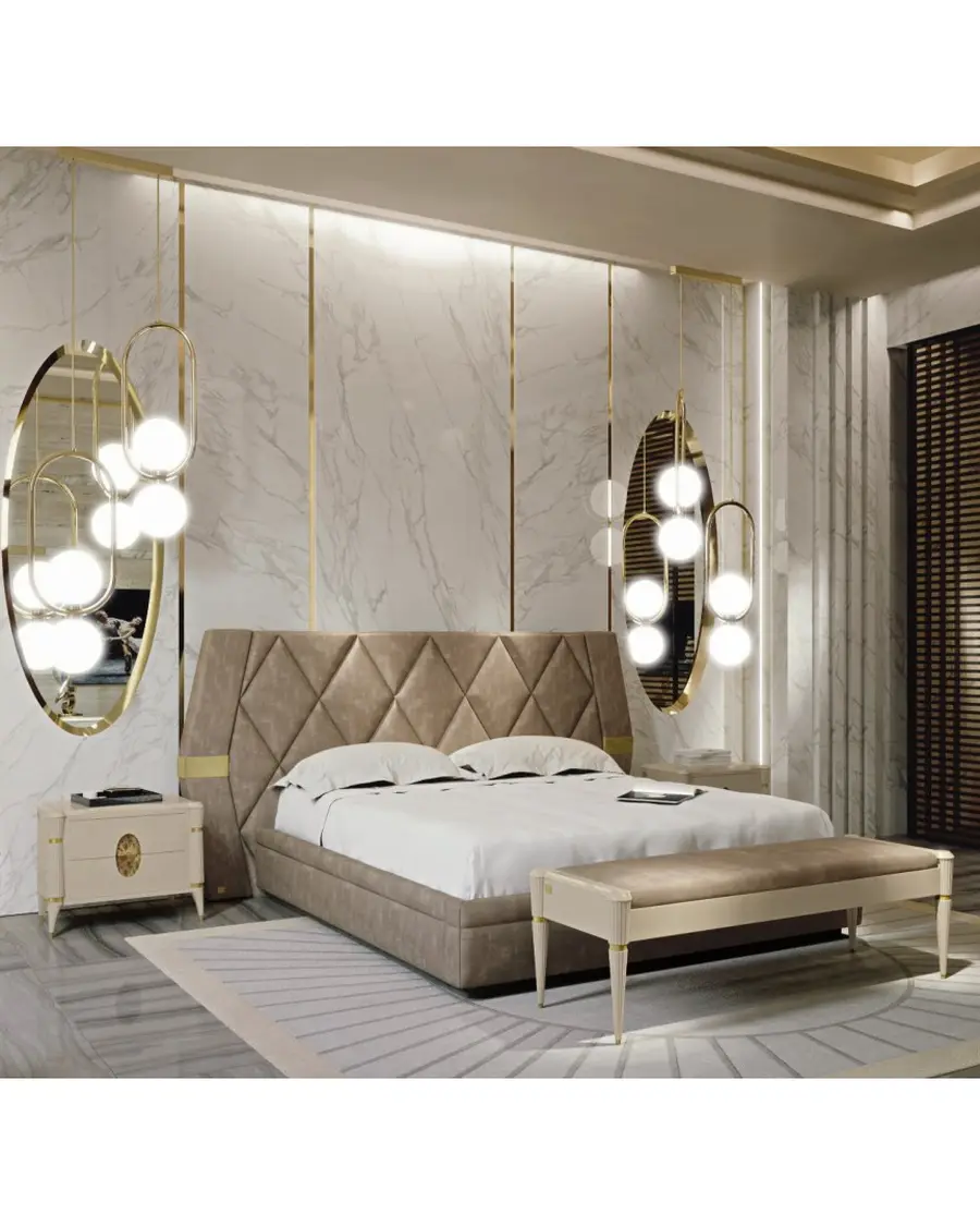 Ellipse bed quilted headboard, Francesco Pasi, supplementary photo, photo 2 of 12