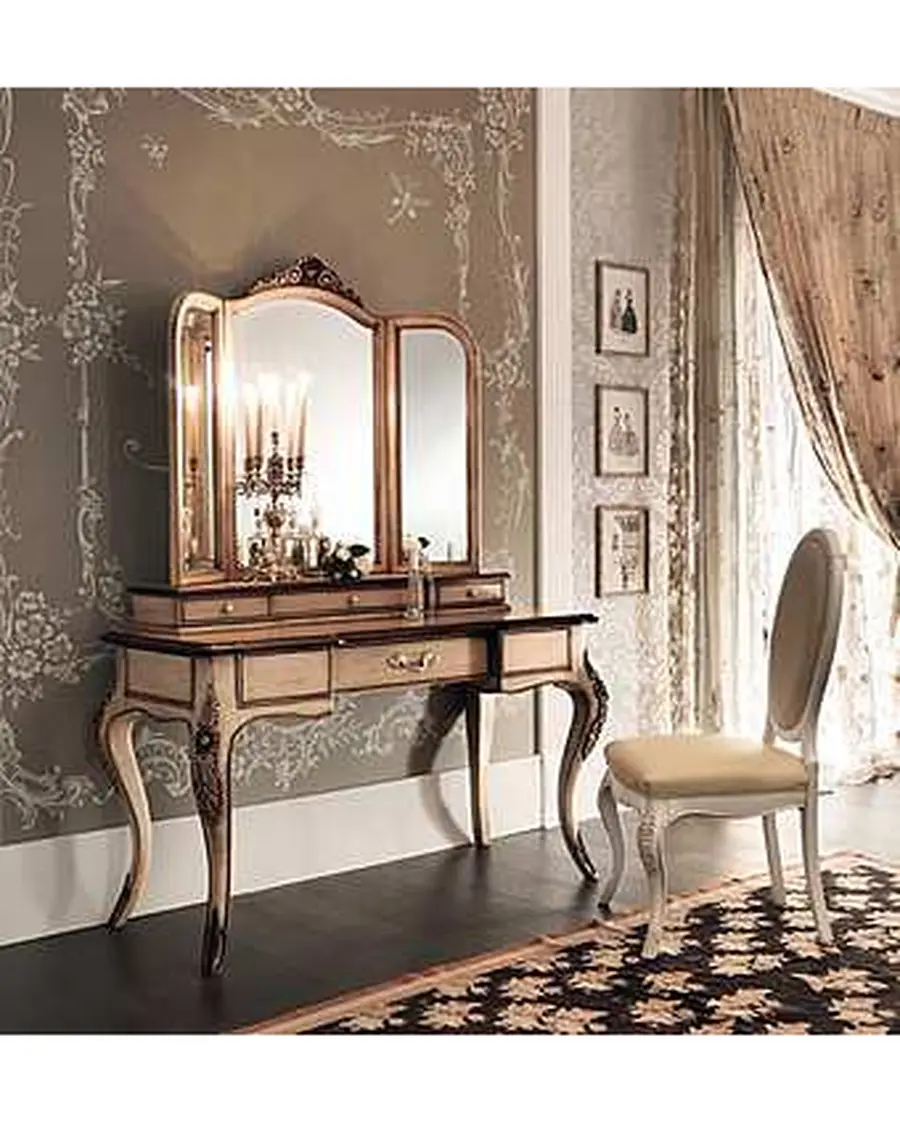 Ellipse Dressing Table by Francesco Pasi, modern Italian bedroom set, Italian furniture manufacturer