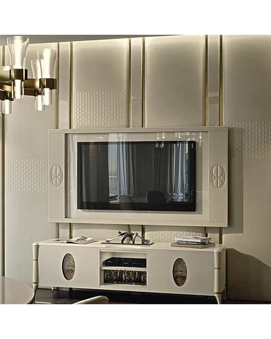 Ellipse leather tv wall panel, Francesco Pasi, supplementary photo, photo 3 of 4