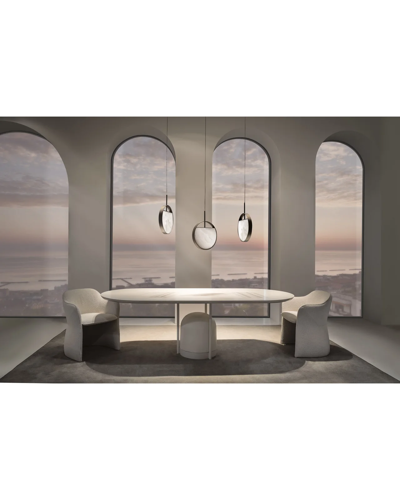 Arcano dining table by Cantori, in an interior setting, photo 6 of 7