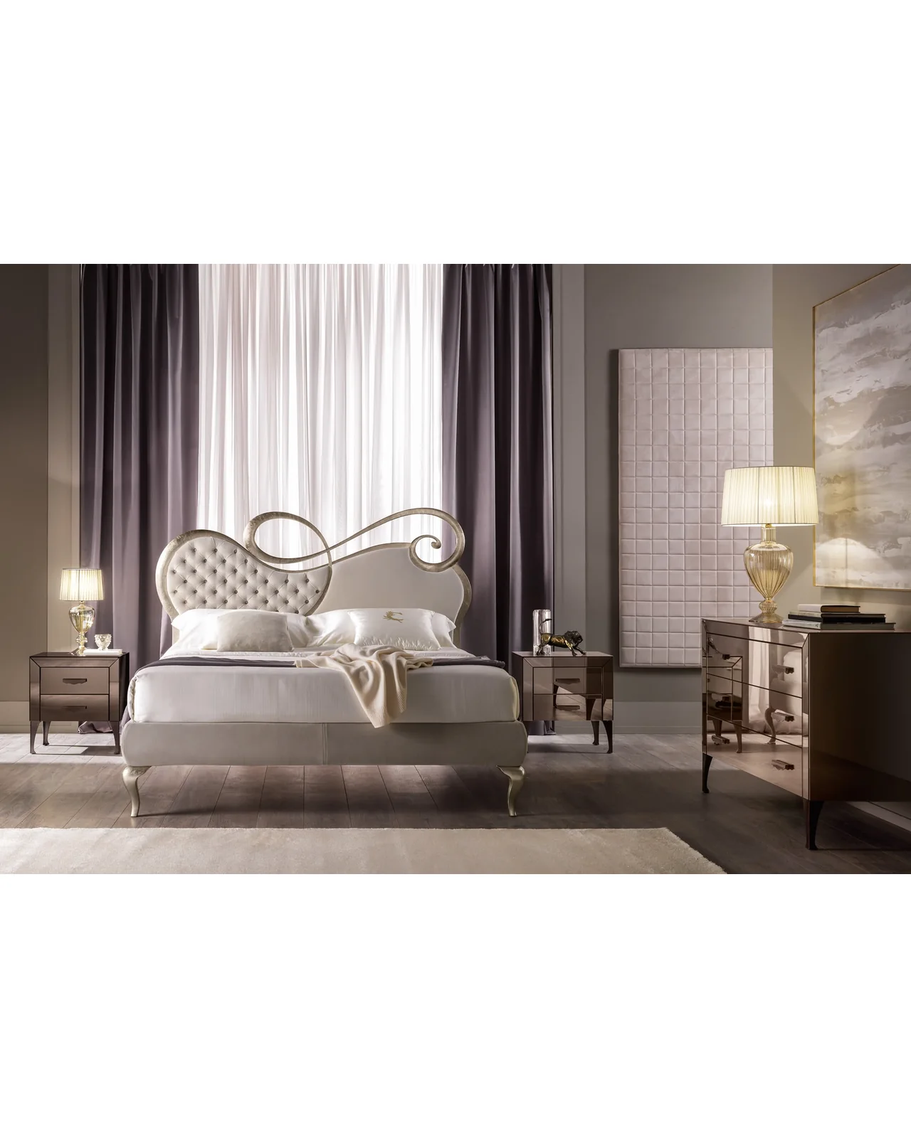 Letto Chopin di Cantori, in ambiente, foto 2 di 3, catalogo Nobili Design