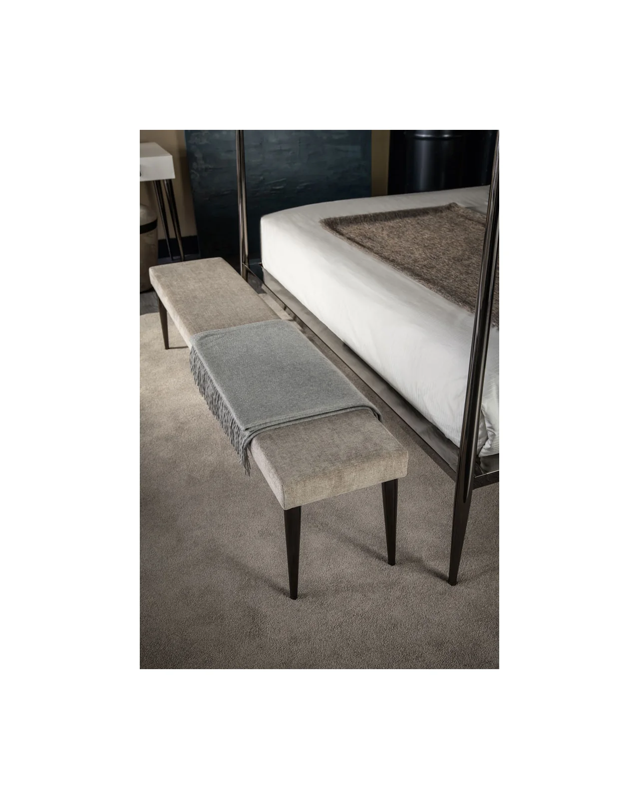 Coco bench by Cantori, in an interior setting, photo 3 of 5, Nobili Design catalog