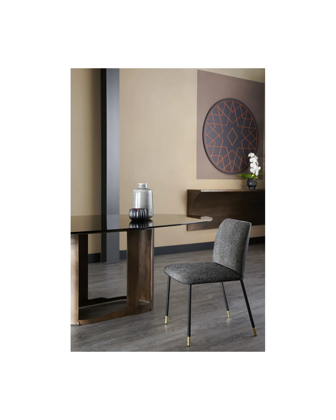 Oasi dining chair by Cantori, in an interior setting, photo 4 of 5