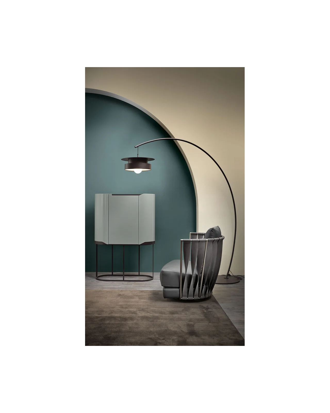 Twist armchair by Cantori, in an interior setting, photo 3 of 12