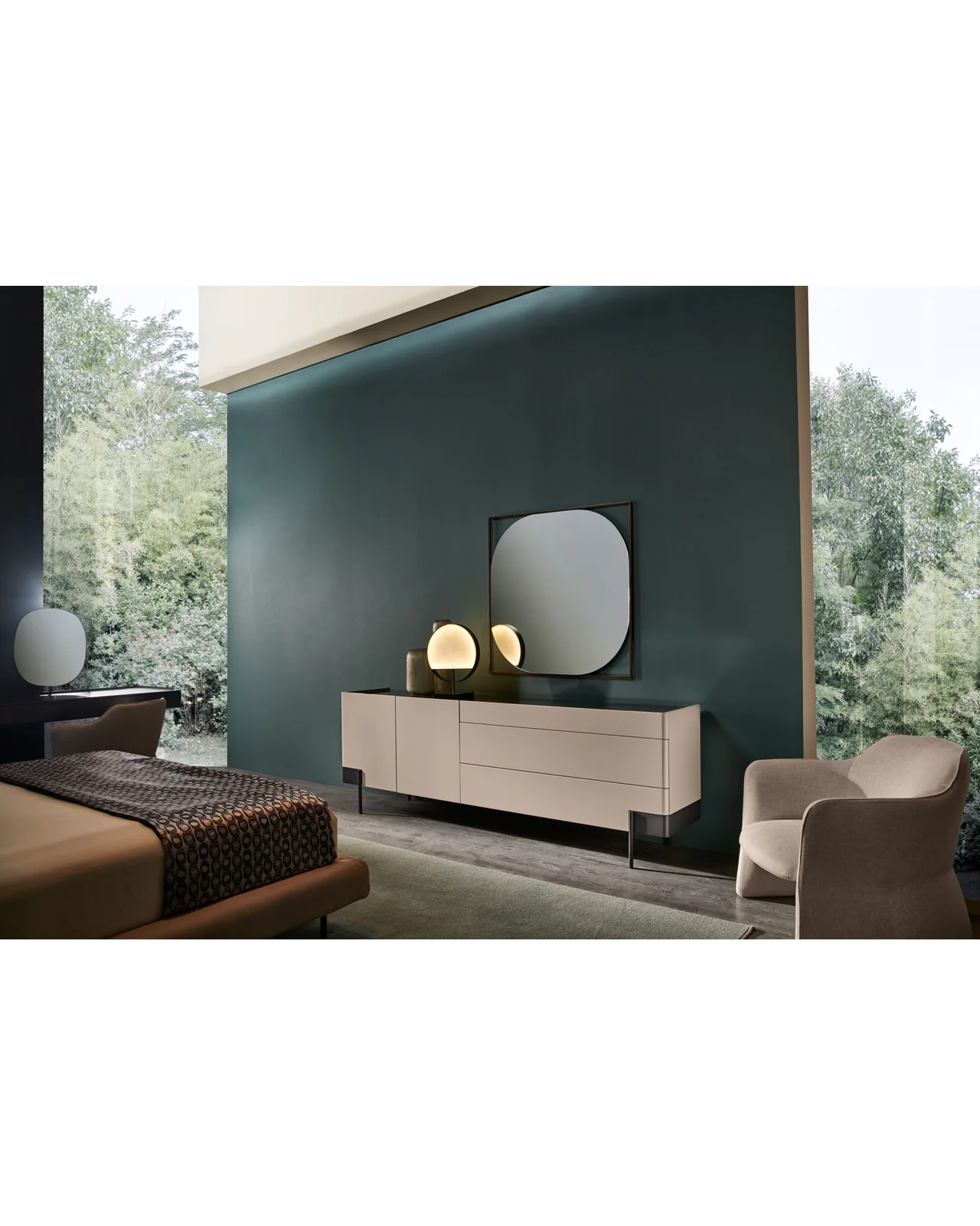 Credenza Valley per soggiorno e camera da letto di Cantori, ambientata, foto 6 di 8