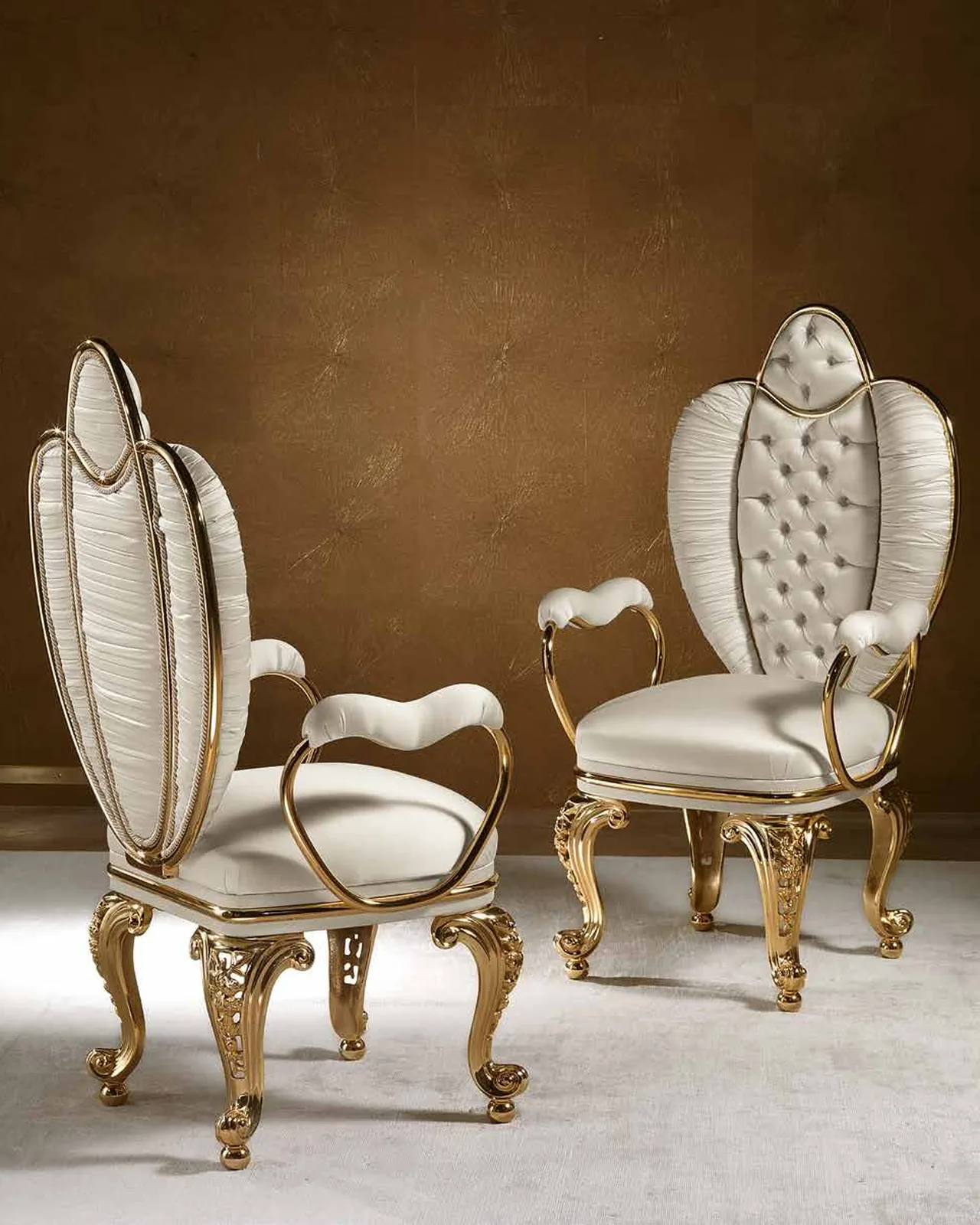Aida Metal Dining Chair AD013, Cappelletti Aida collection, classic Italian dining chair in a classic dining room setting, photo 2 of 6