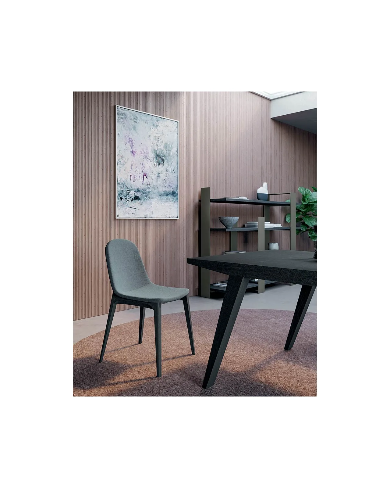 Hull dining chair by Dall'Agnese, in an interior setting, photo 2 of 4