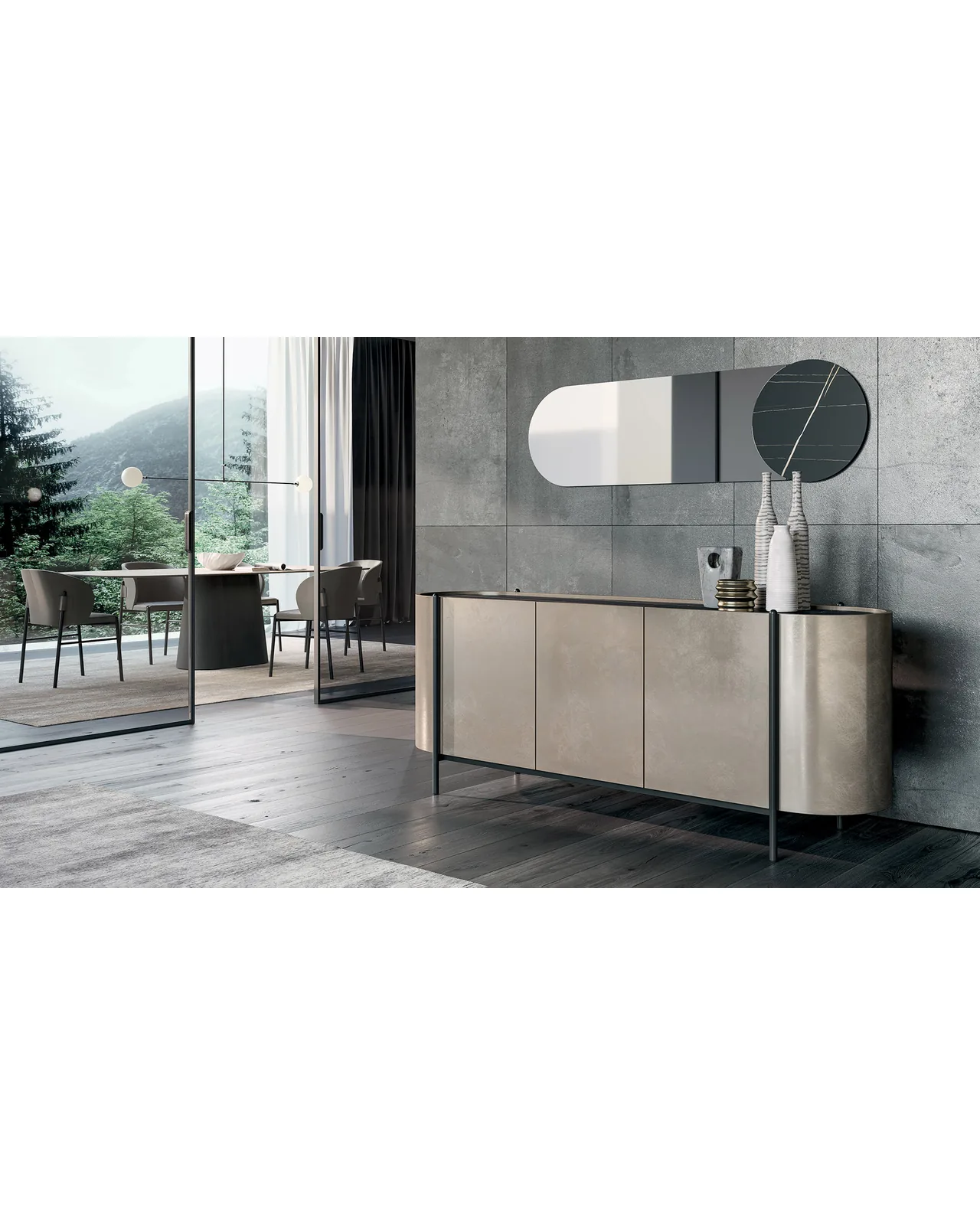 Koniko dining table by Dall'Agnese, in an interior setting, photo 5 of 6