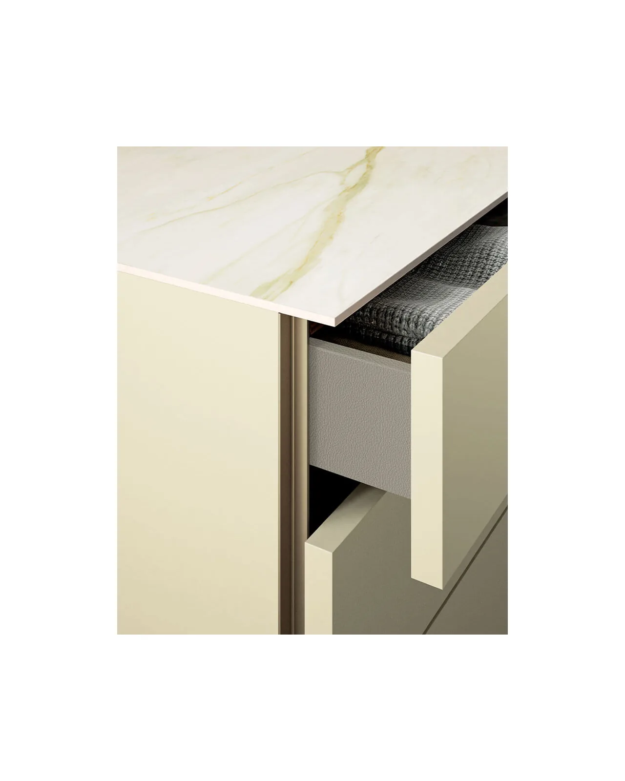 Comodino Lama di Dall'Agnese, dettaglio, foto 4 di 4, catalogo Nobili Design
