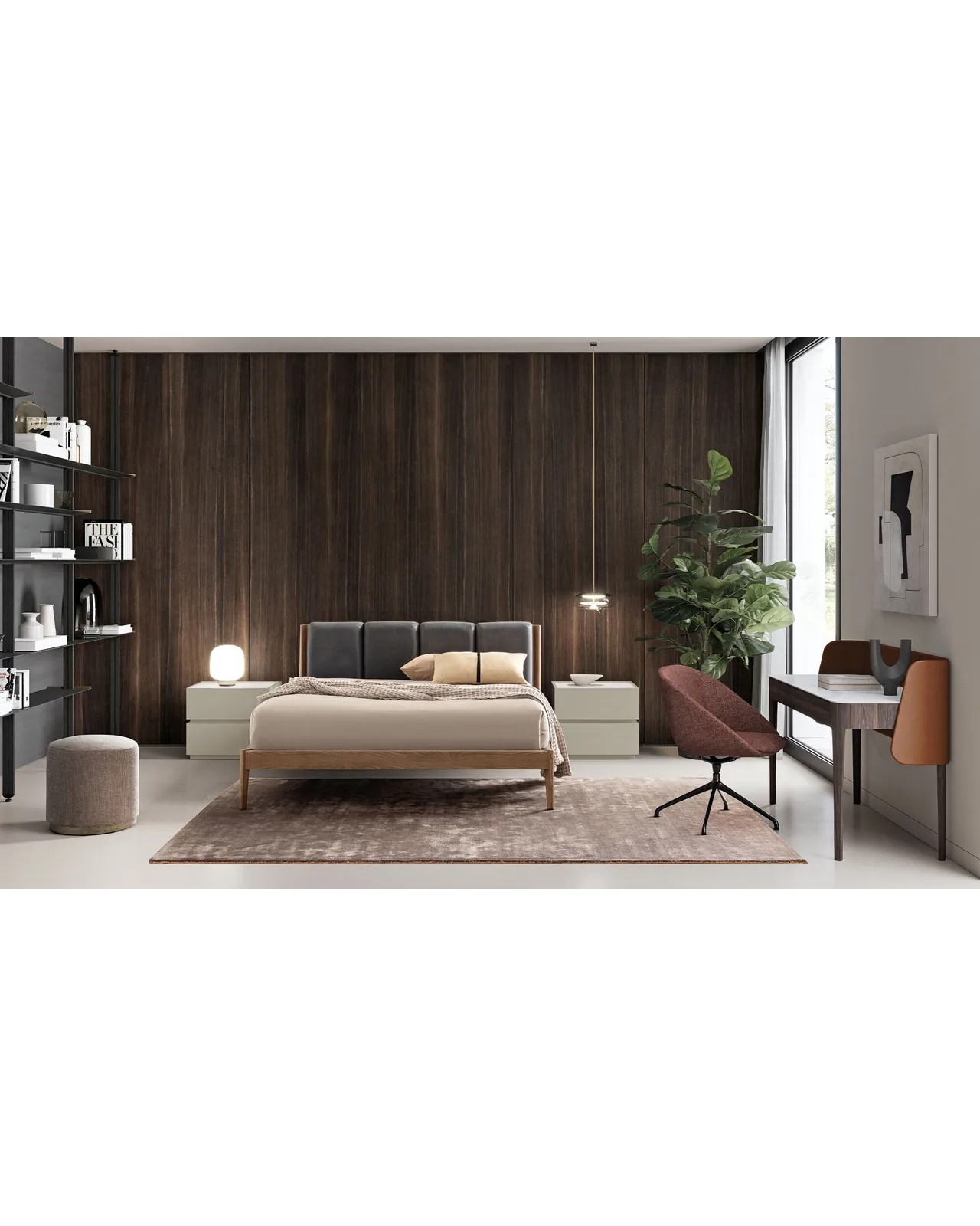 Letto Millerighe di Dall'Agnese, in un ambiente arredato, foto 7 di 7, catalogo Nobili Design